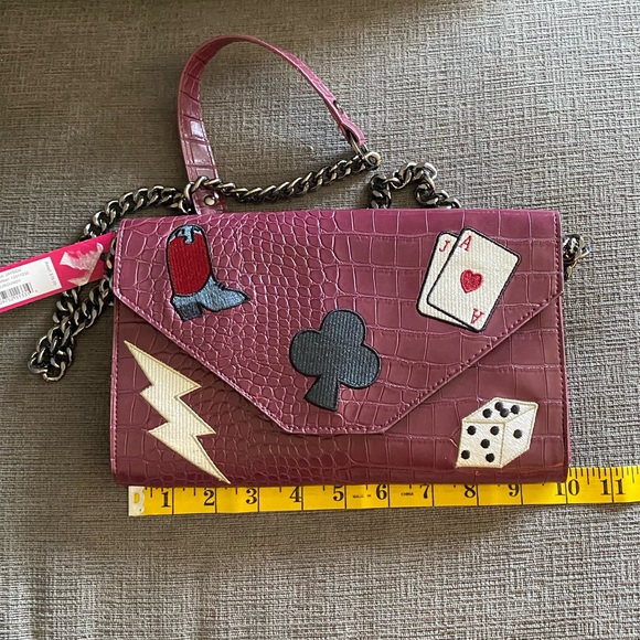 NWT Circus by Sam Edelman Jayden Crossbody Burgundy Casino Theme - Picture 9 of 10